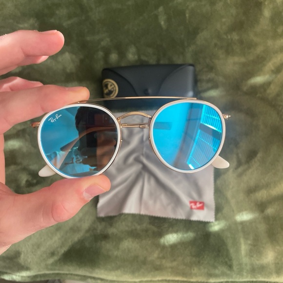 Ray ban- Round Double Bridge New Without Box $216 retail - Picture 4 of 5